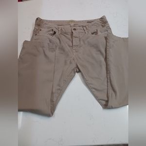 Mens Stitches Jeans Khaki Size 36×30